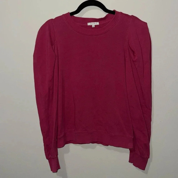 Z Supply Crew Neck pullover Sweatshirt, small. EUC. Dark pink. 100% cotton. - Picture 1 of 8